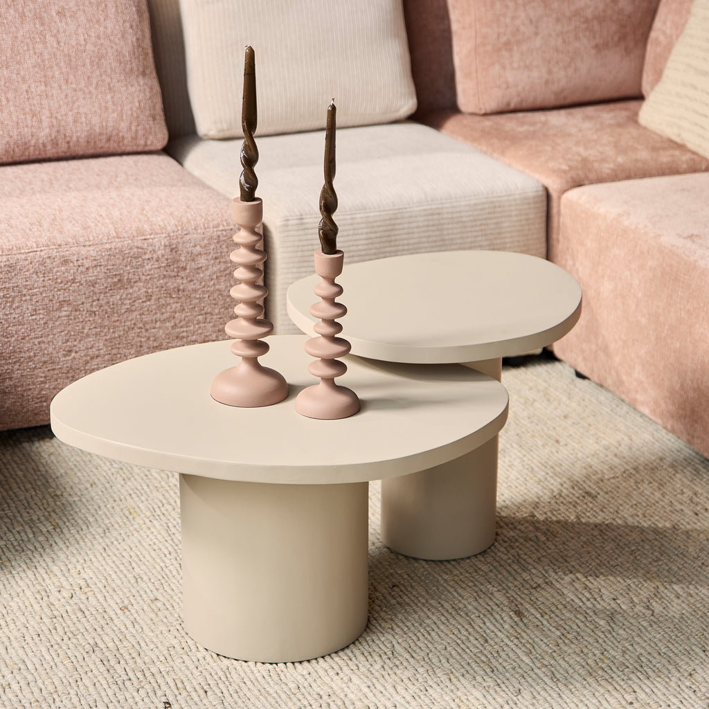 Salontafel Mirre | Set van 2 | Mango zand