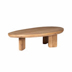 Salontafel Zillah | Driehoekig | Naturel eiken