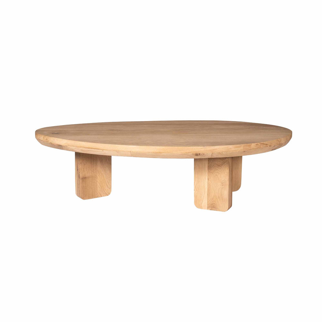 Salontafel Zillah | Driehoekig | Naturel eiken