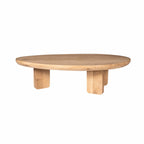 Salontafel Zillah | Driehoekig | Naturel eiken