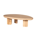 Salontafel Zillah | Driehoekig | Naturel eiken