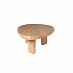 Salontafel Zillah | Driehoekig | Naturel eiken