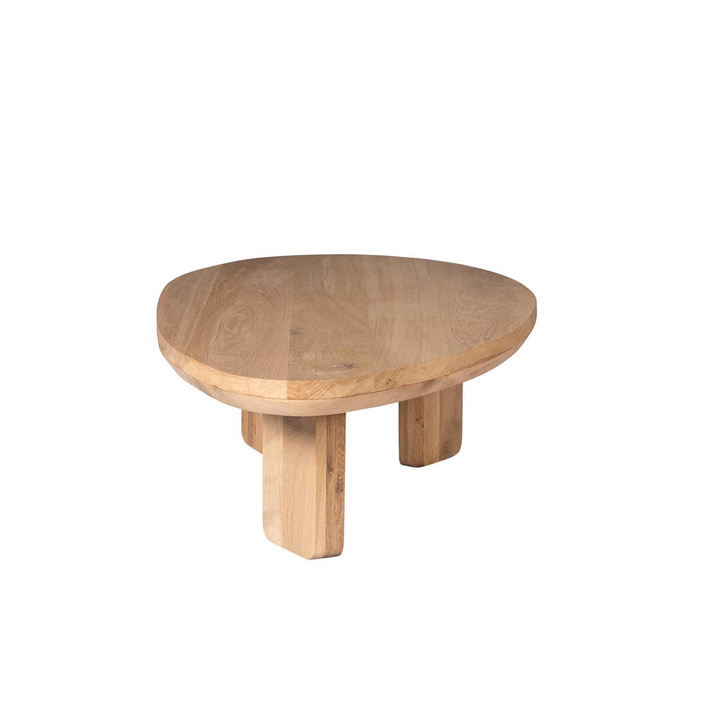 Salontafel Zillah | Driehoekig | Naturel eiken