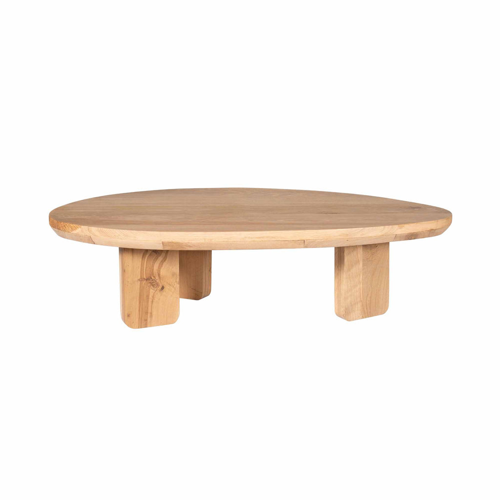 Salontafel Zillah | Driehoekig | Naturel eiken