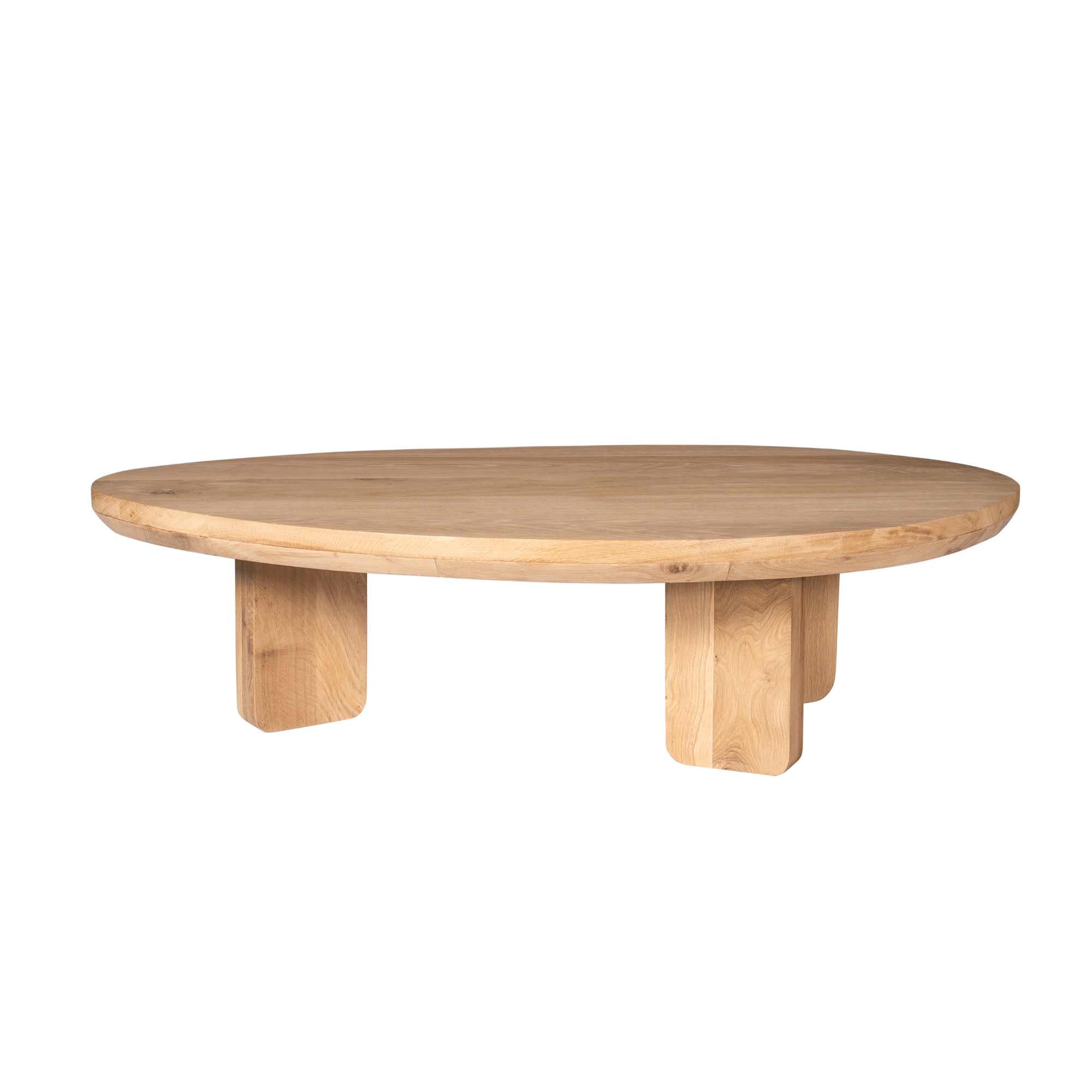 Salontafel Zillah | Driehoekig | Naturel eiken
