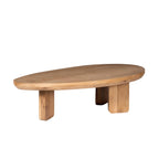 Salontafel Zillah | Driehoekig | Naturel eiken