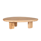 Salontafel Zillah | Driehoekig | Naturel eiken