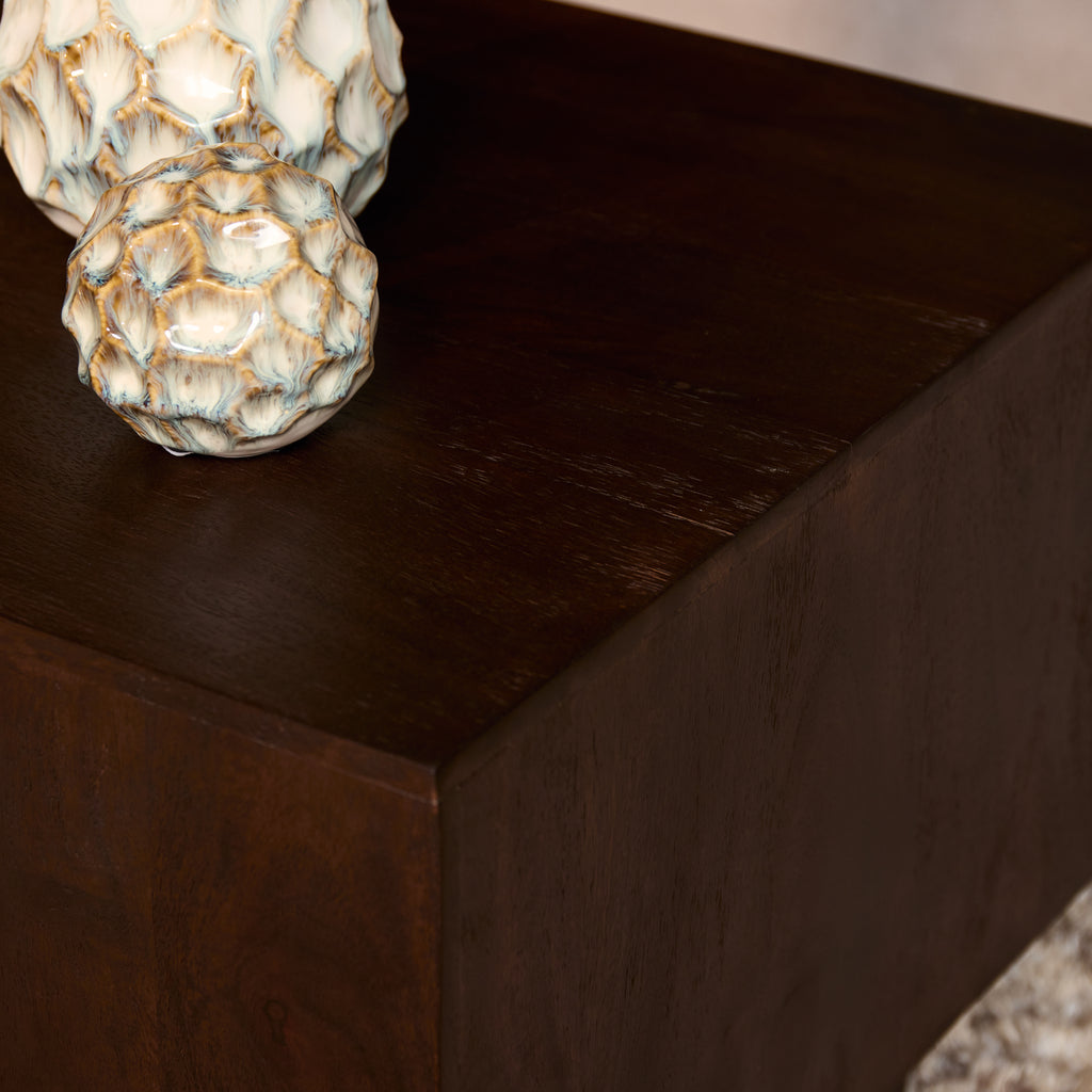 Salontafel Livia | Vierkant | Mangohout bruin