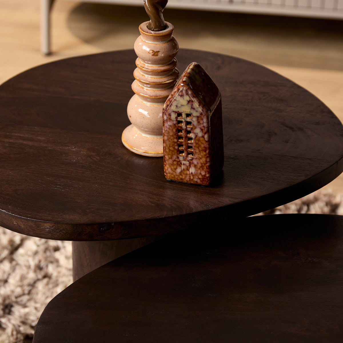 Salontafel Mirre | Bruin | Set van 2