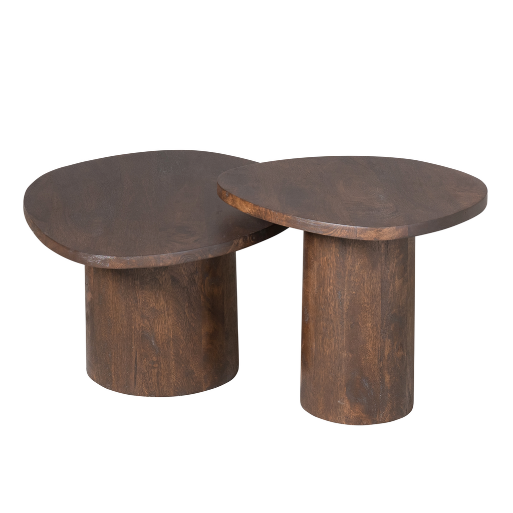 Salontafel Mirre | Bruin | Set van 2