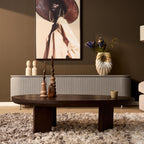 Salontafel Zillah | Driehoekig | Eiken naturel