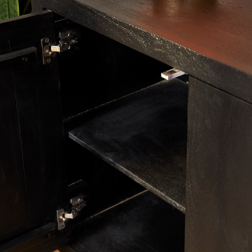 Dressoir Brussel | 4-Deurs | Mango Black 200cm