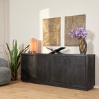 Dressoir Brussel | 4-Deurs | Mango Black 200cm