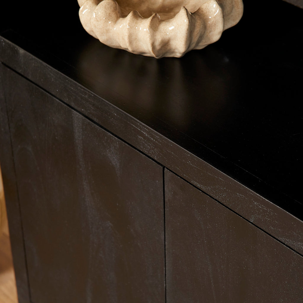Boekenkast Brussel | Mangohout | Black 90x200