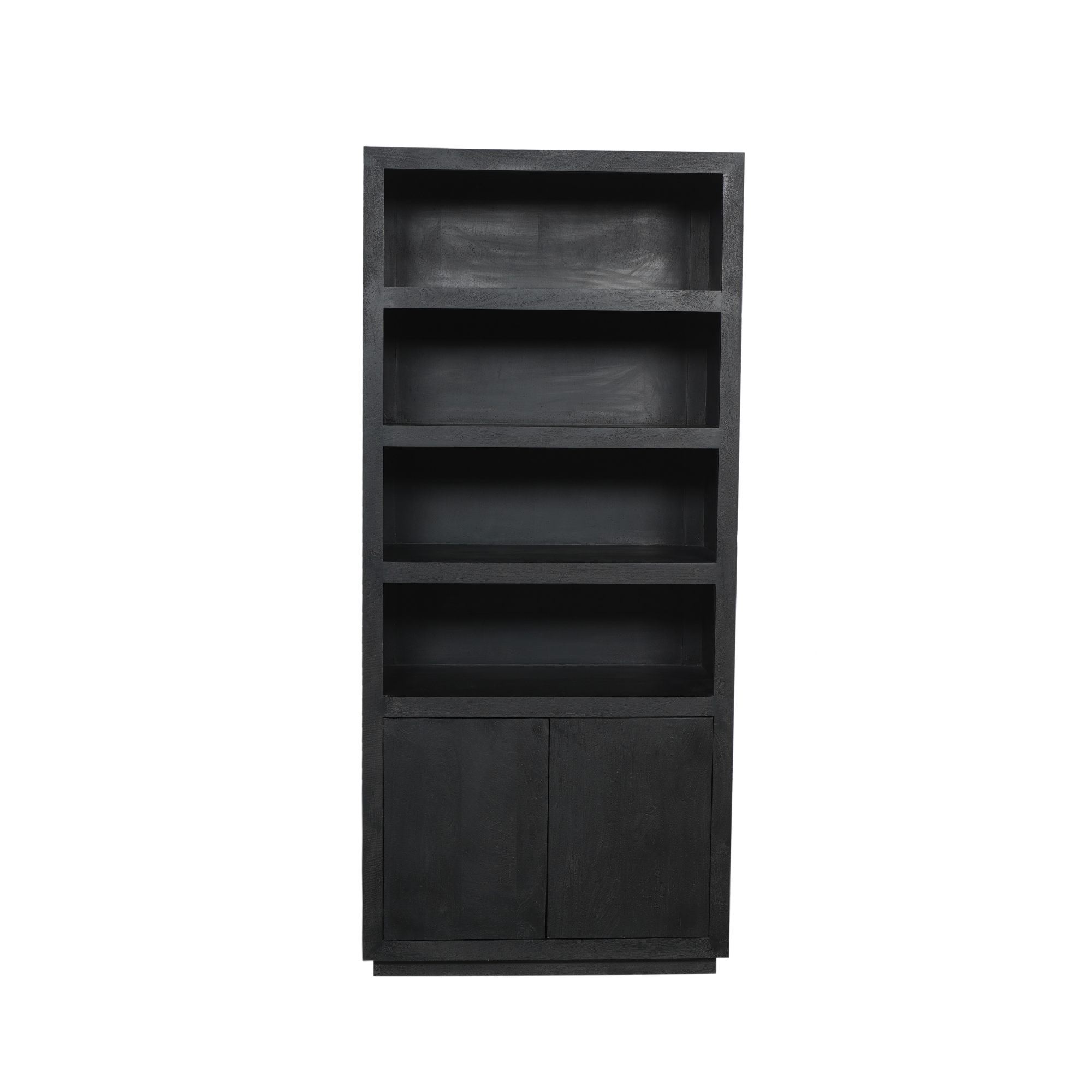Boekenkast Brussel | Mangohout | Black 90x200