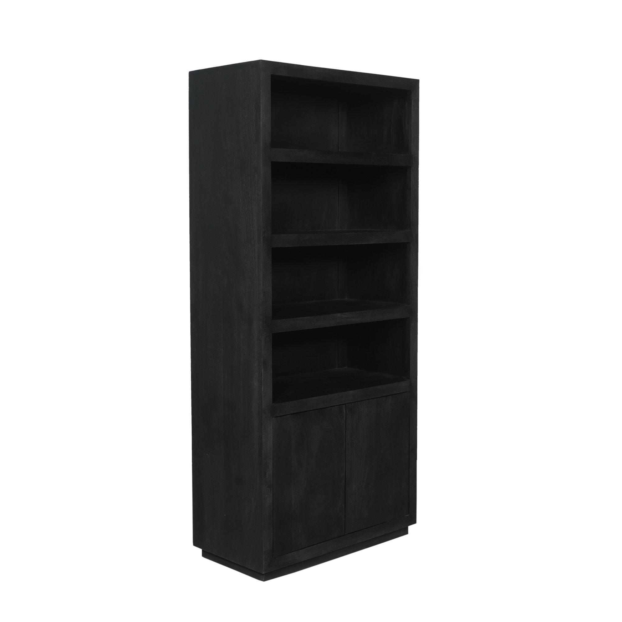 Boekenkast Brussel | Mangohout | Black 90x200