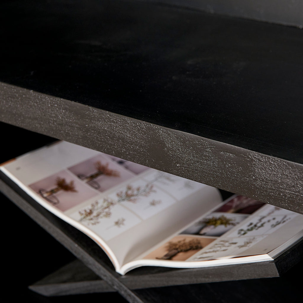 Vakkenkast Brussel Black XL | Mangohout | Black finish