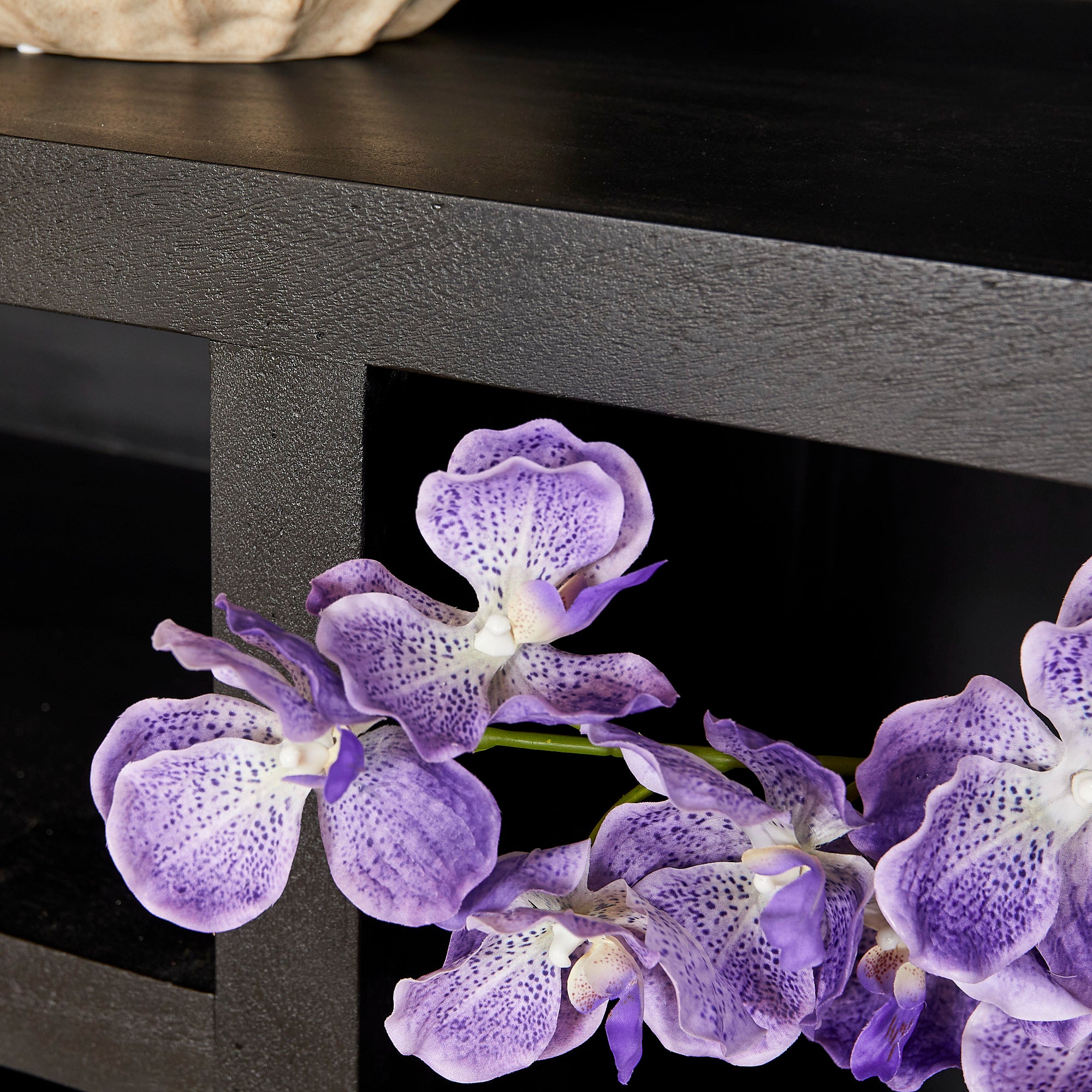 Vakkenkast Brussel Black XL | Mangohout | Black finish