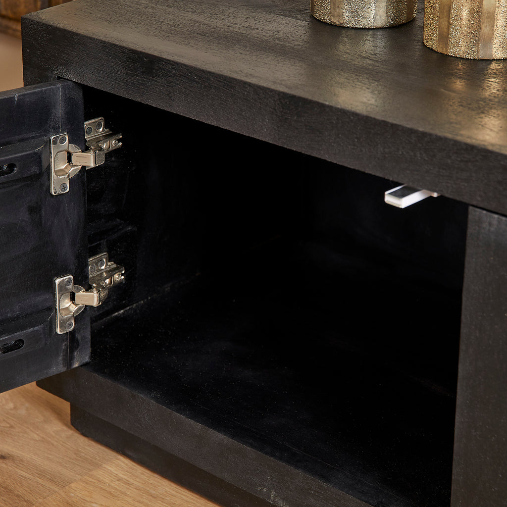 TV-meubel Brussel | Black | Mangohout