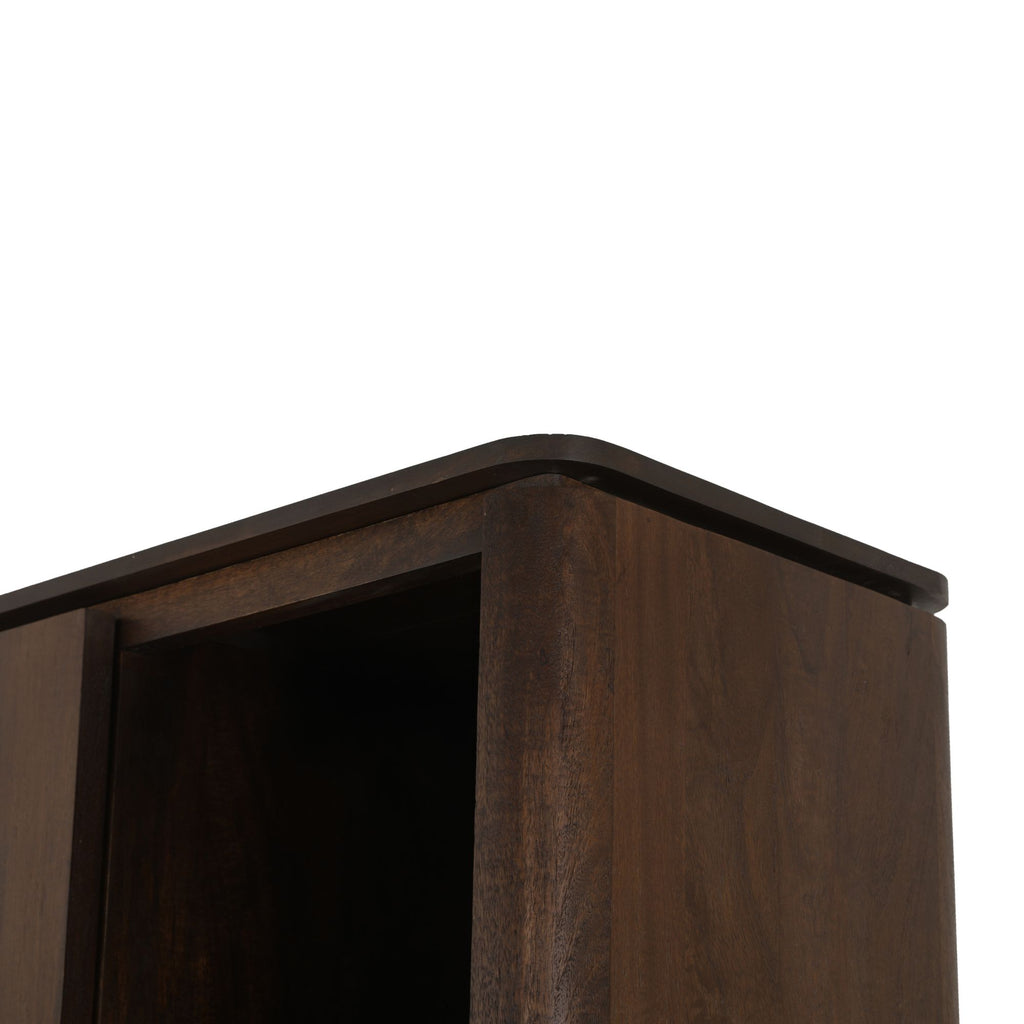 Vakkenkast Dallas Bruin Mangohout 90 cm
