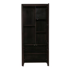 Vakkenkast Dallas links, bruin mangohout, 90 cm