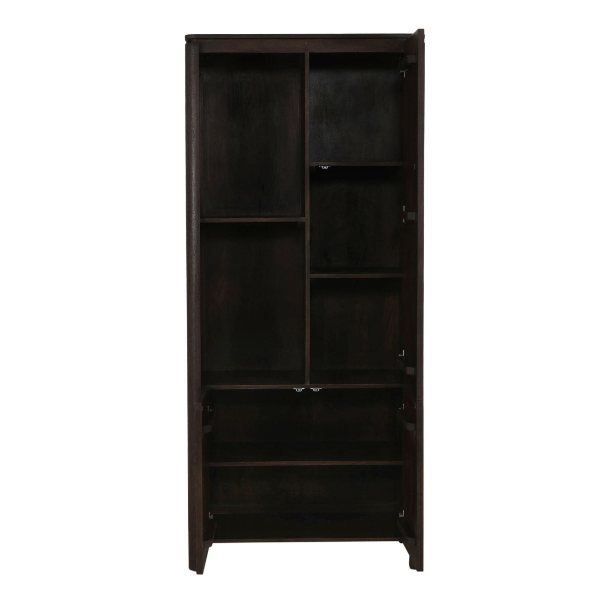 Vakkenkast Dallas links, bruin mangohout, 90 cm