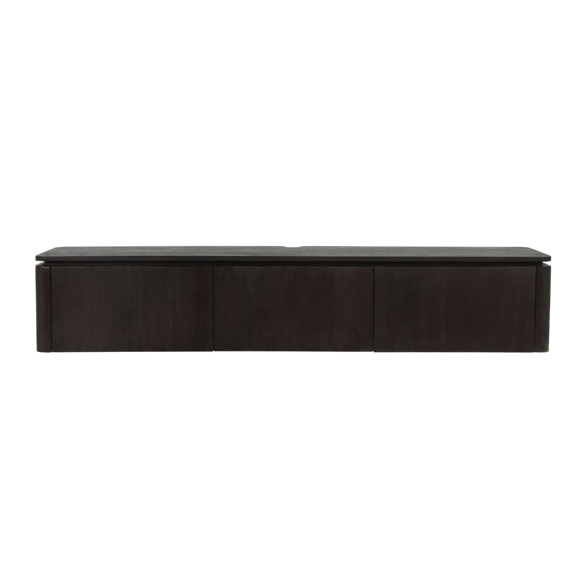 Zwevend tv-meubel Dallas bruin mangohout 165 cm