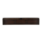 Zwevend tv-meubel Dallas bruin mangohout 165 cm
