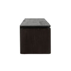 Zwevend tv-meubel Dallas bruin mangohout 165 cm