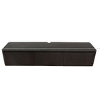 Zwevend tv-meubel Dallas bruin mangohout 165 cm