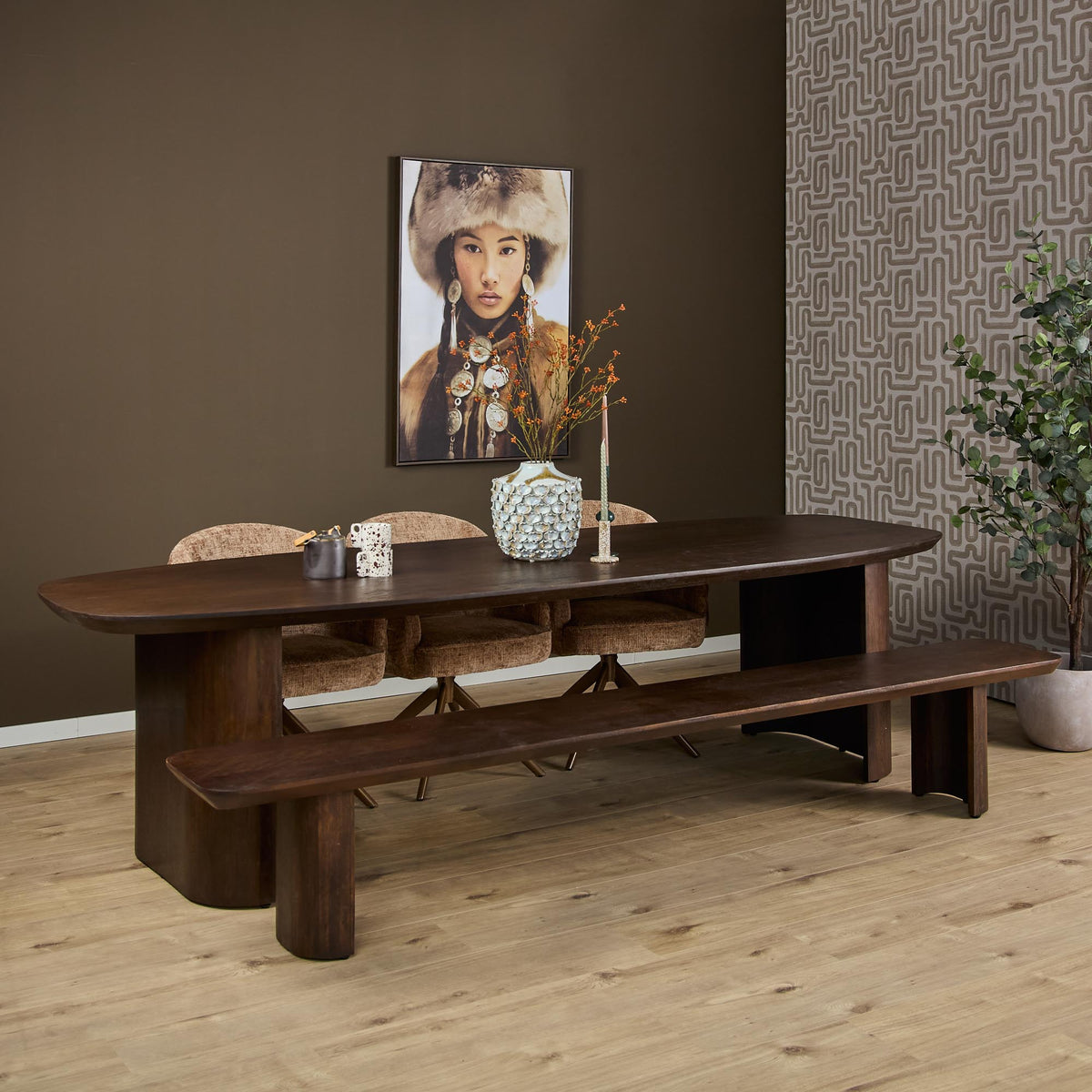 Eettafel Maré Bruin | 300 cm