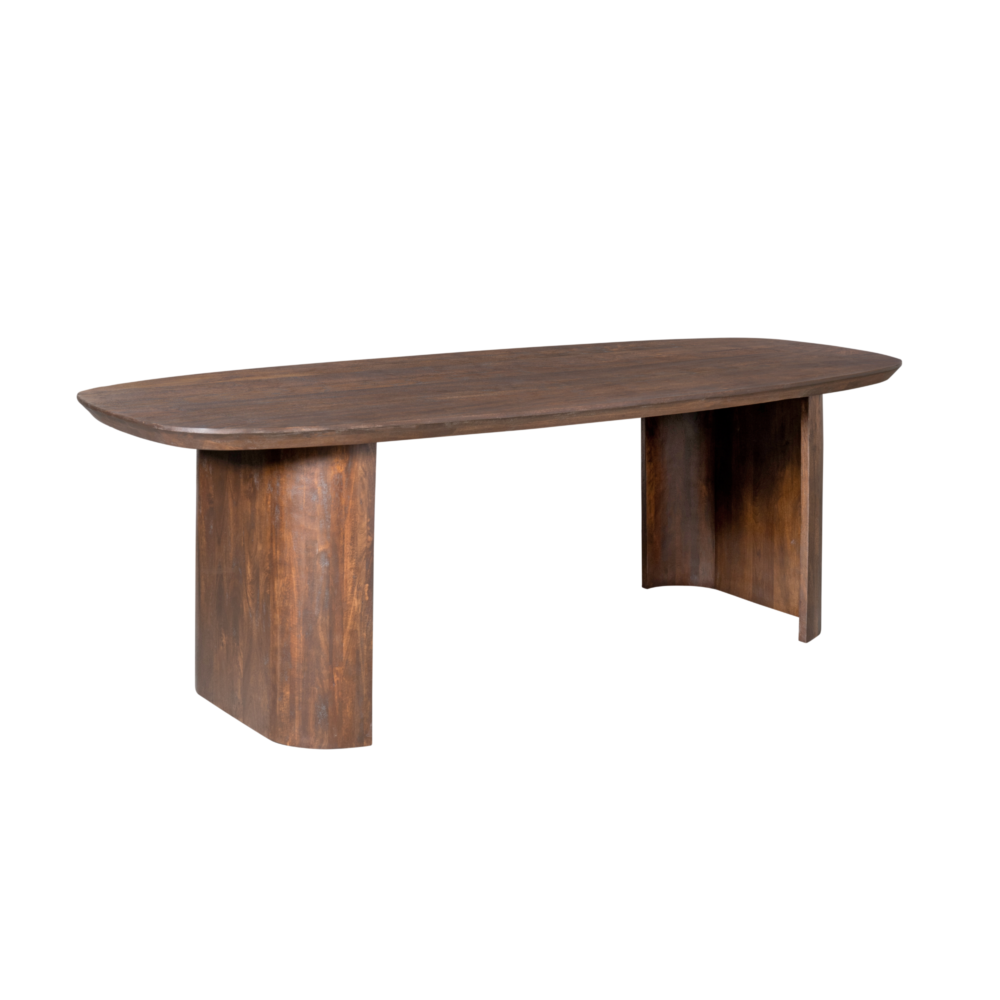 Eettafel Maré | Massief mangohout | Halfronde poten