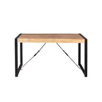 Eettafel Britt | Mangohout | Zwarte U-poot