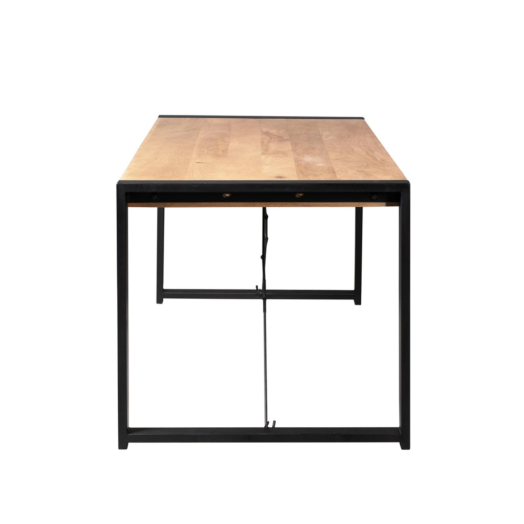 Eettafel Britt | Mangohout & Metaal | 200x90