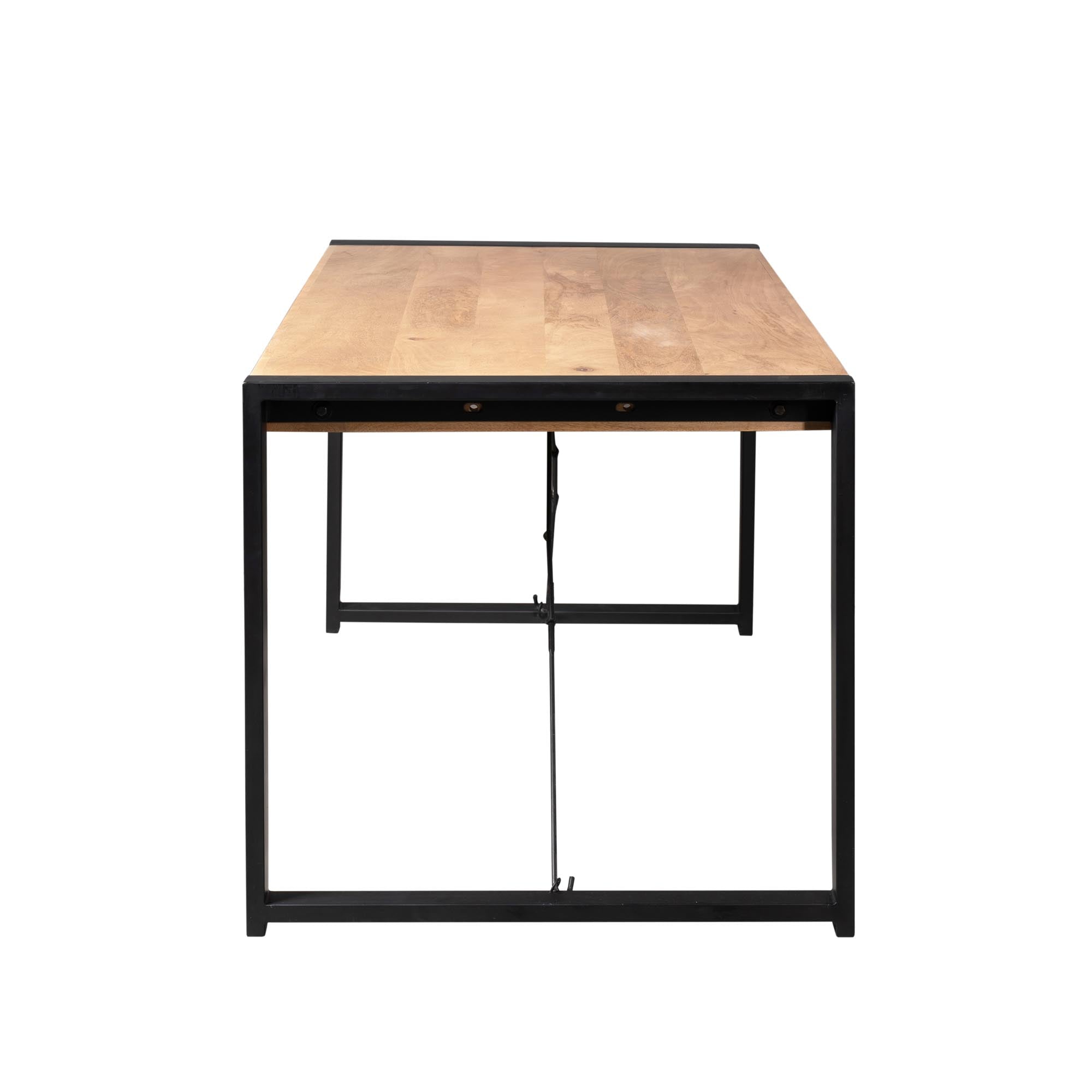 Eettafel Britt | Mangohout & Metaal | 200x90