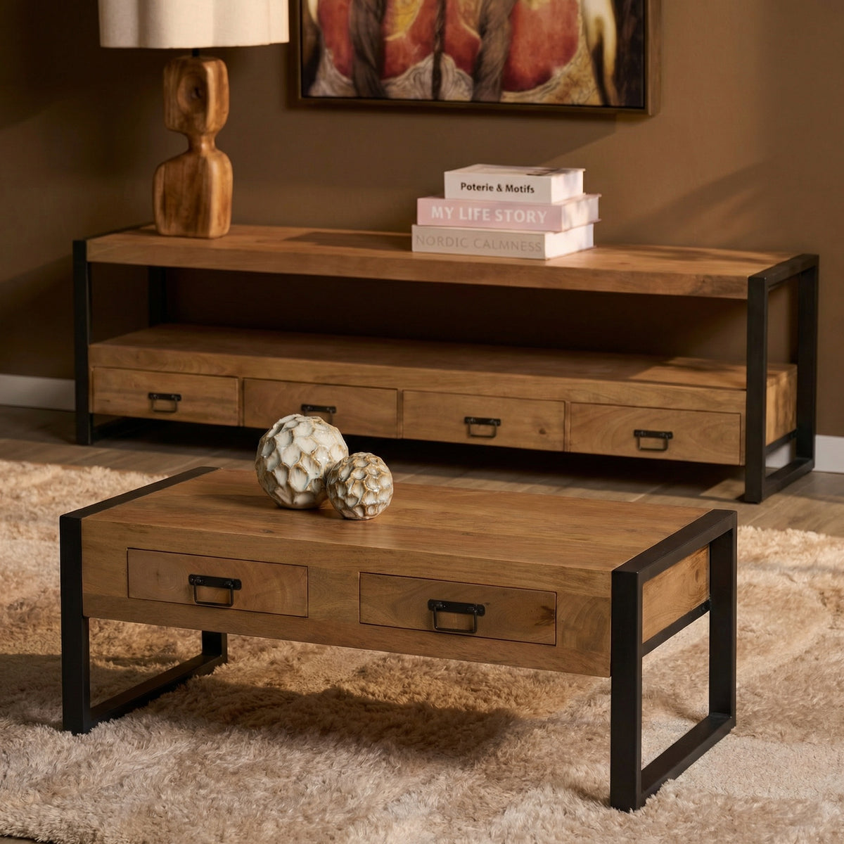 Salontafel Britt | 120 cm | twee lades