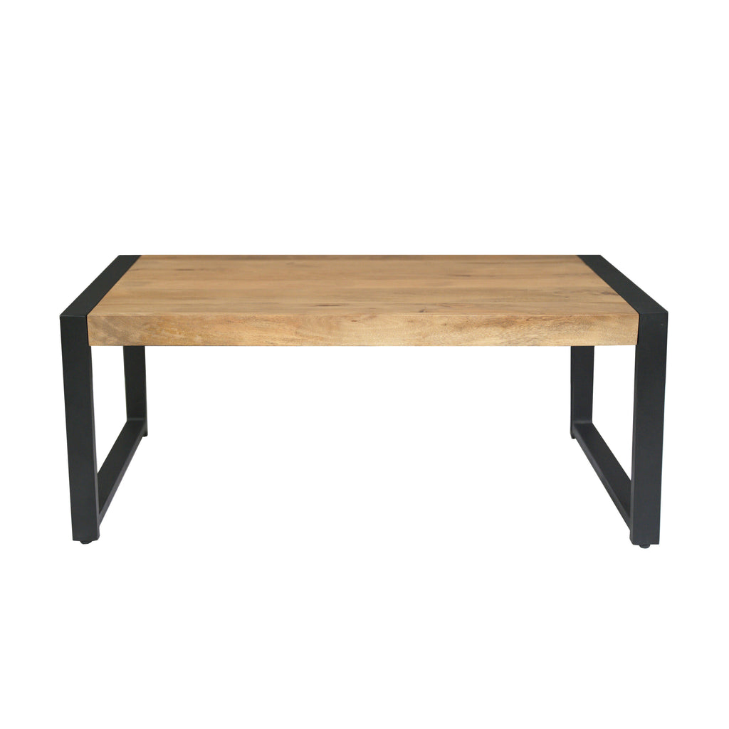 Bijzettafel Britt | Met Onderblad | Mangohout & Metaal