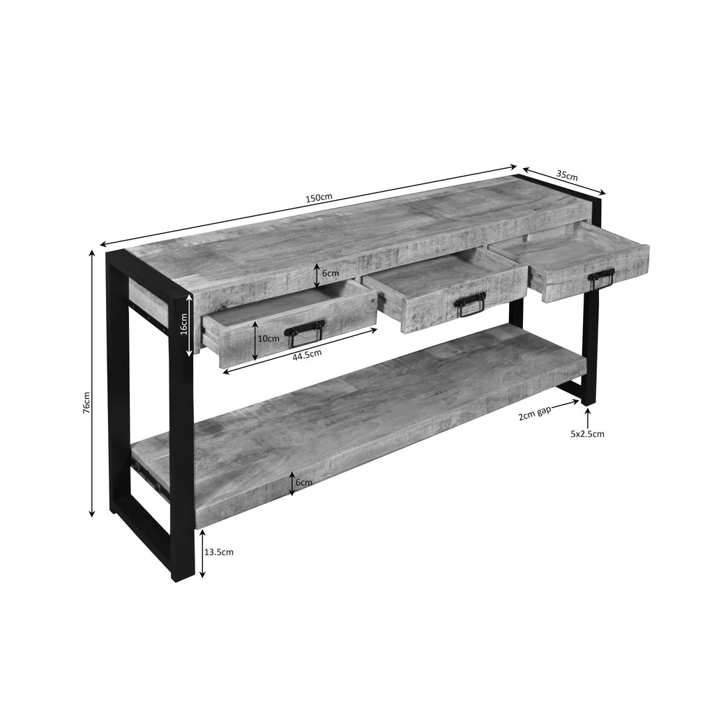 Sidetable Britt | 3-Laden | Mango licht