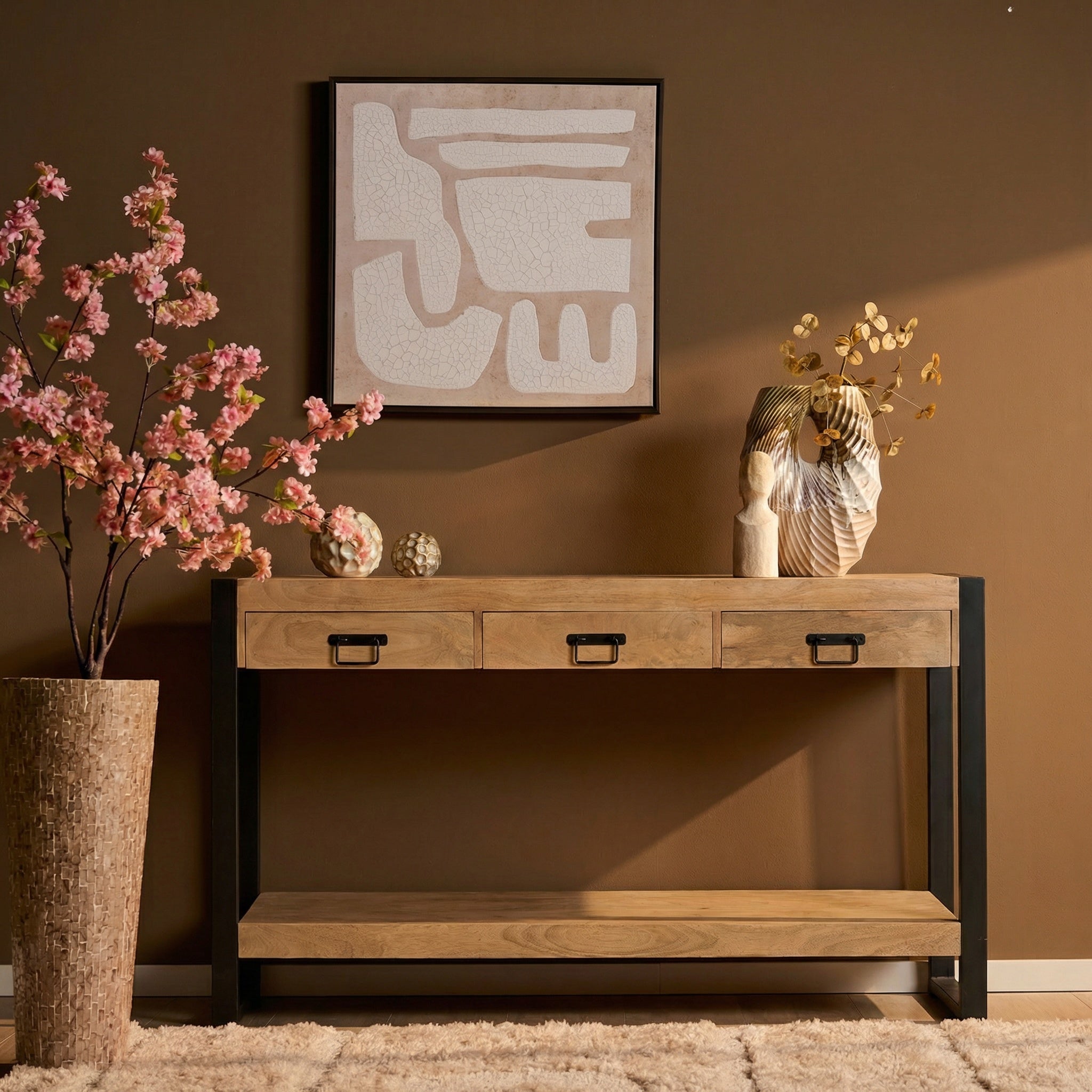 Sidetable Britt | 3-Laden | Mango licht