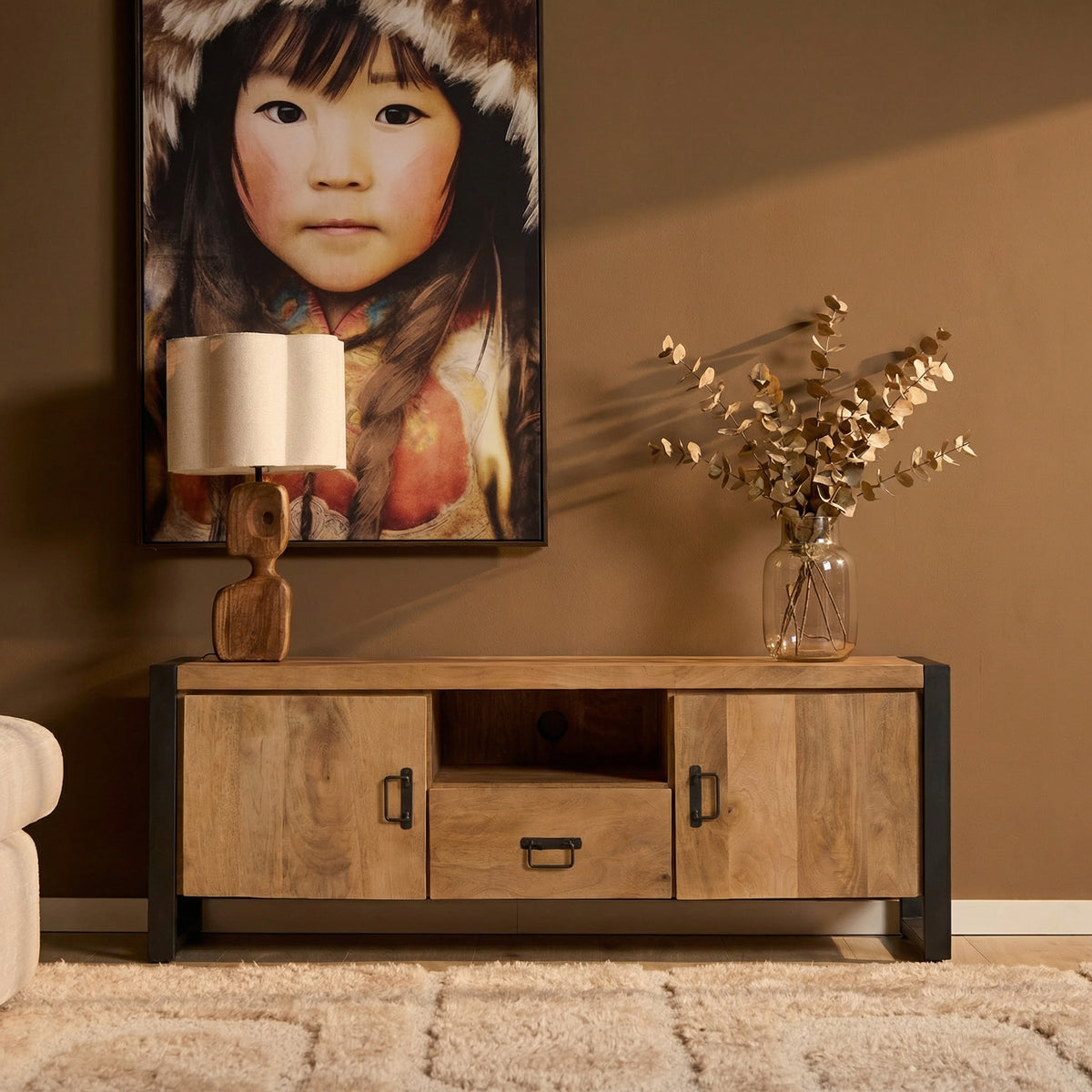 Tv-meubel Britt | 150 cm | met deuren en lade
