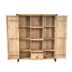 Boekenkast Britt | 2-deurs | Mangohout licht