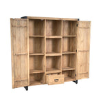 Boekenkast Britt | 2-deurs | Mangohout licht