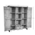 Boekenkast Britt | 2-deurs | Mangohout licht