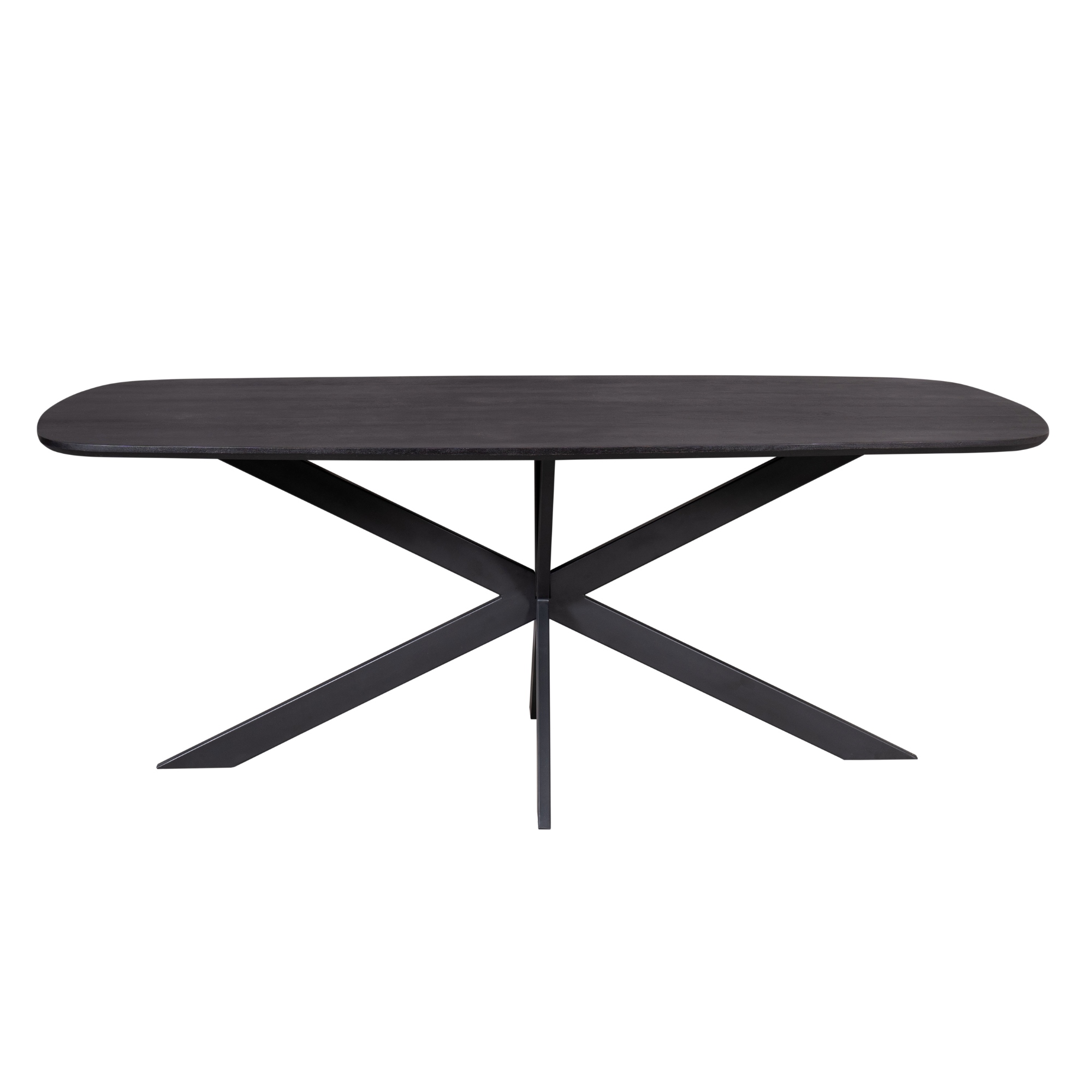 Eettafel Elegance Black | Matrixpoot | Mangohout Zwart