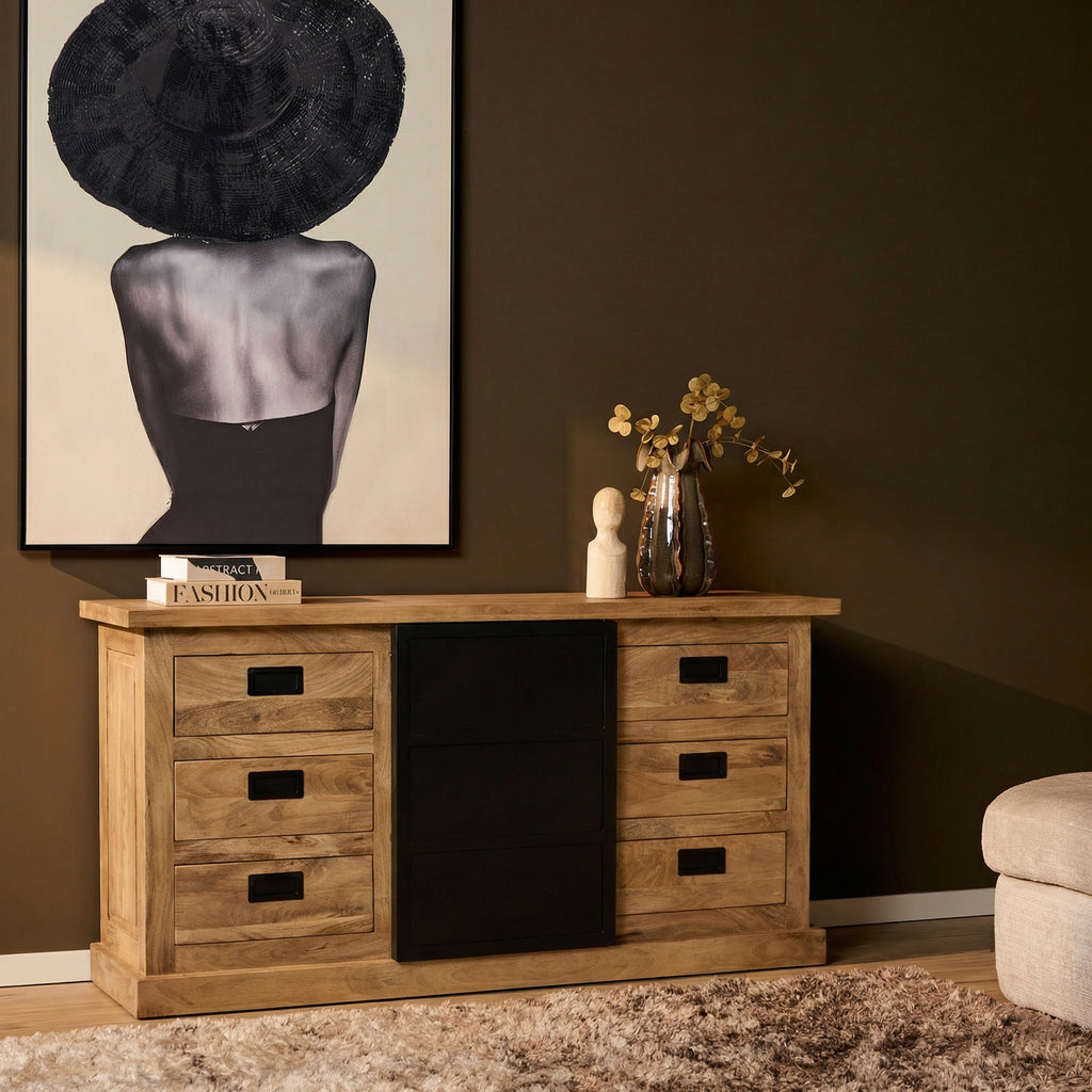 Dressoir Noa | 1 Deur | 6 Lades | Mango