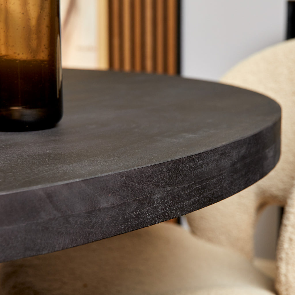 Eetkamertafel Denver | Rond | Mango zwart