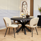 Eetkamertafel Denver | Rond | Mango zwart