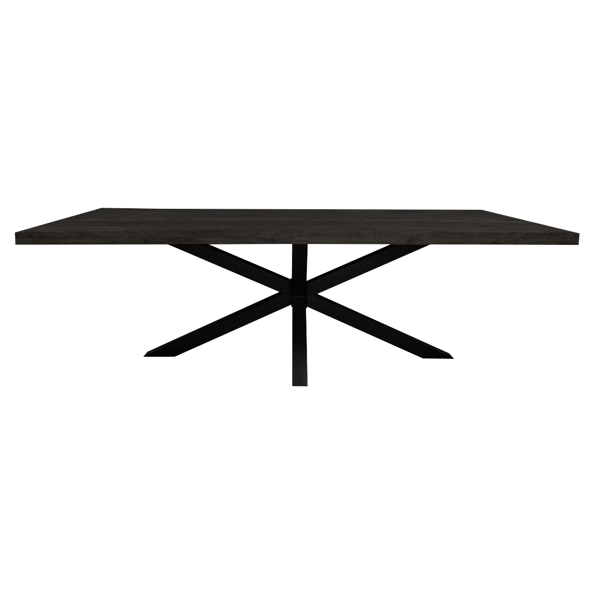 Eetkamertafel Denver Black | Rechthoek | Mangohout Zwart