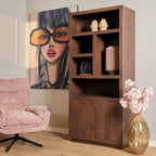 Salontafel Brussel | Walnut | Mangohout 80x80