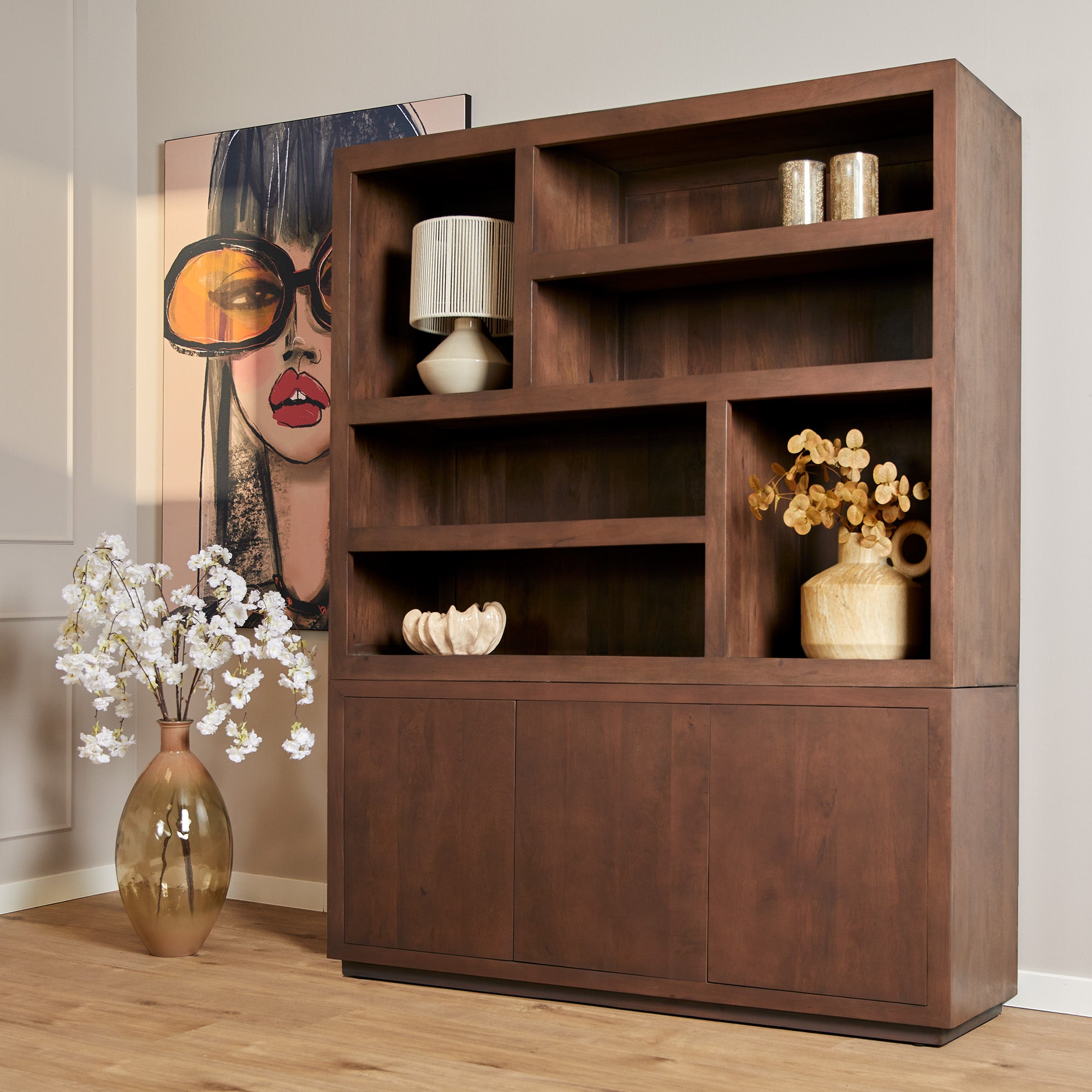 Salontafel Brussel | Walnut | Mangohout 80x80
